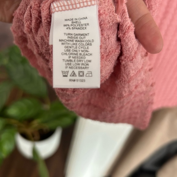 Parker Ribbed Knit Pink Tank Top - Picture 5 of 5